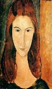 Jeanne Hebuterne Hebuterne by Modigliani oil